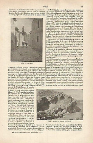 LAMINA ESPASA 31840: Calle y grutas de Ucles Cuenca