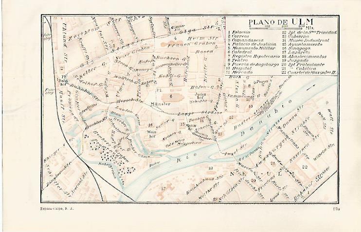 LAMINA ESPASA 31858: Plano de Ulm