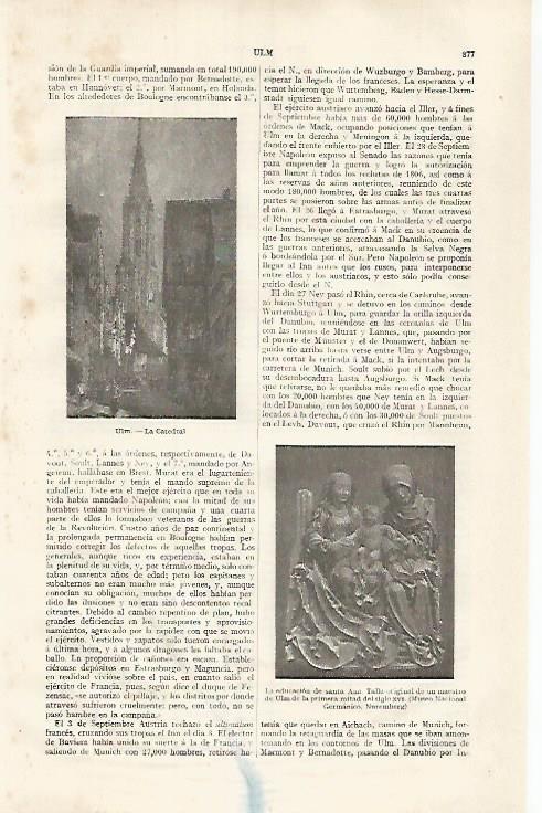 LAMINA ESPASA 31859: Dibujo de la catedral de Ulm