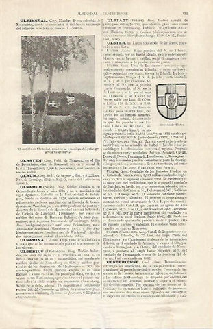 LAMINA ESPASA 31860: Castillo de Ulriskdal Suecia