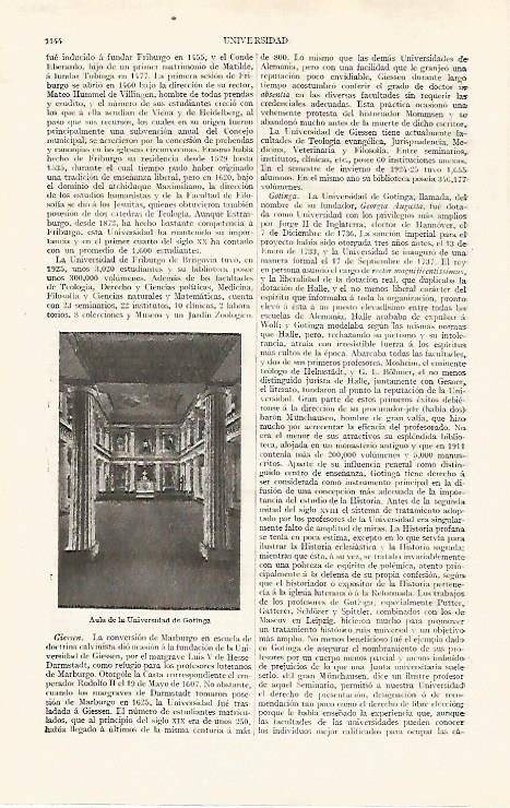 LAMINA ESPASA 31877: Aula de la Universidad de Gotinga