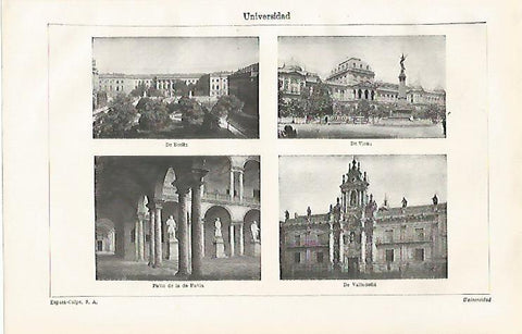LAMINA ESPASA 31881: Universidad de Belin Viena y Valladolid 