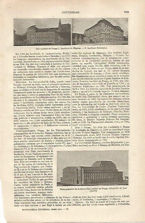 LAMINA ESPASA 31882: Universidad de Praga