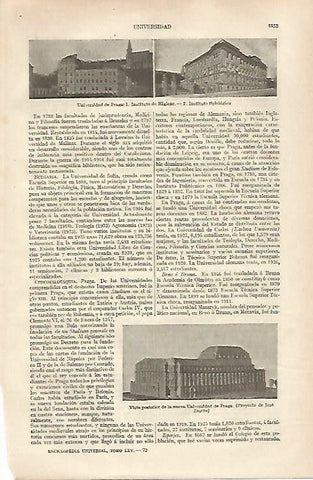 LAMINA ESPASA 31882: Universidad de Praga