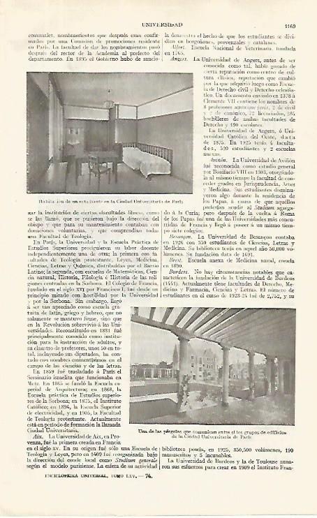 LAMINA ESPASA 31887: Ciudad Universitaria de Paris