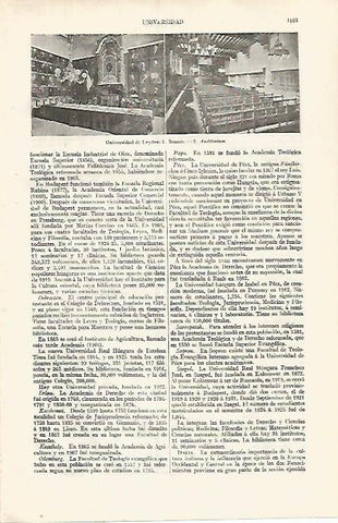 LAMINA ESPASA 31893: Universidad de Leyden
