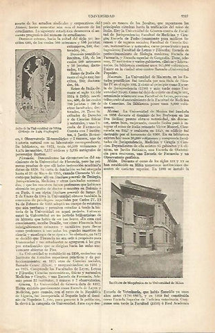 LAMINA ESPASA 31894: Instituto de Bioquimica de la Universida de Milan
