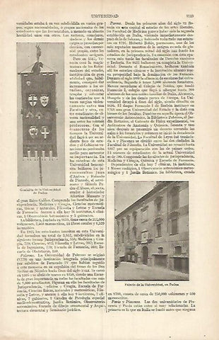LAMINA ESPASA 31895: Palacio de la Universidad en Padua