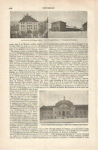 LAMINA ESPASA 31899: Universidad de Friburgo Suiza