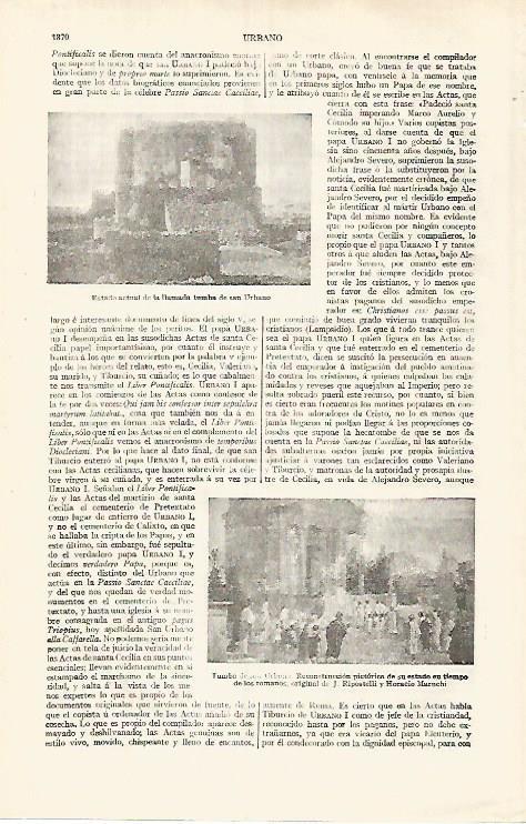 LAMINA ESPASA 31922: Tumba de San Urbino