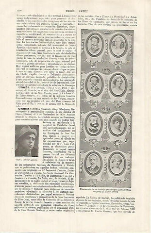 LAMINA ESPASA 31923: Trabajo de genealogia de Carlos Urbez