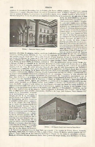 LAMINA ESPASA 31925: Palacio Ducal de Urbino Italia