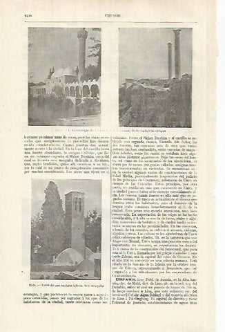 LAMINA ESPASA 31928: Vistas de Urfa Turquia