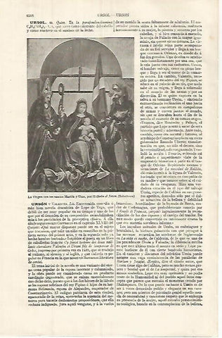 LAMINA ESPASA 31939: La Virgen con los santos Martin y Urso por Holbein el Joven