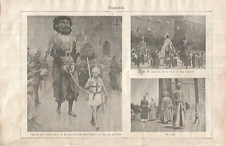 LAMINA ESPASA 31953: Gigantes de Londres El Escorial y Leon
