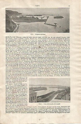 LAMINA ESPASA 31955: Puerto del Musel en Gijon
