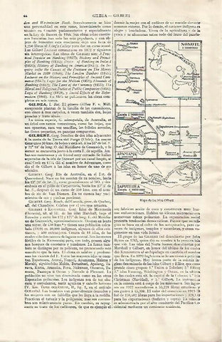 LAMINA ESPASA 31956: Mapa de las islas Gilbert