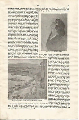 LAMINA ESPASA 31958: Extasis y Puerto de pescadores por Gili Roig