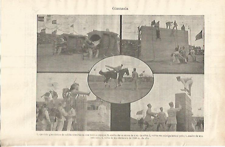 LAMINA ESPASA 31961: Entrenamiento de gimnasia