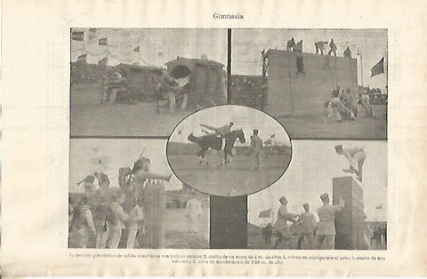 LAMINA ESPASA 31961: Entrenamiento de gimnasia