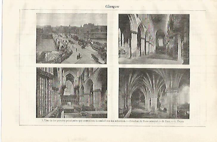 LAMINA ESPASA 32001: Catedral de Galsgow
