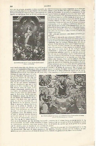 LAMINA ESPASA 32007: La Glorificacion de la Virgen por De Liemneckere