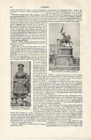 LAMINA ESPASA 32014: Estatua de Godofredo de Bouillon en Bruselas