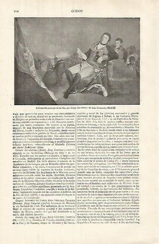 LAMINA ESPASA 32015: Retrato del Principe de la Paz por Goya