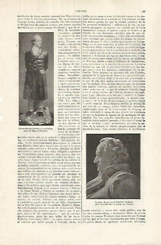LAMINA ESPASA 32018: Estatuilla de Goethe por Powolny
