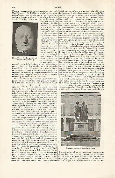 LAMINA ESPASA 32022: Mascarilla de Goethe por Micheli