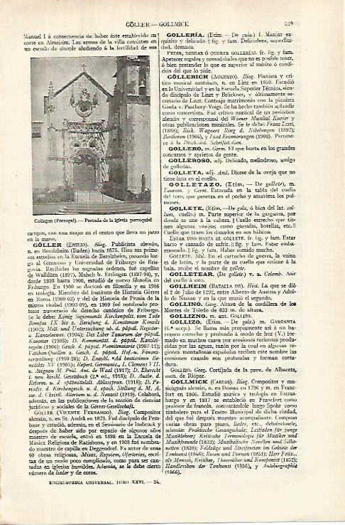 LAMINA ESPASA 32032: Iglesia de Gollegan Portugal