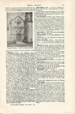 LAMINA ESPASA 32032: Iglesia de Gollegan Portugal