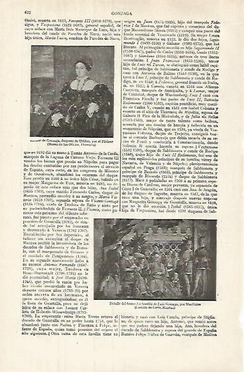 LAMINA ESPASA 32036: Leonor de Gonzaga por Tiziano
