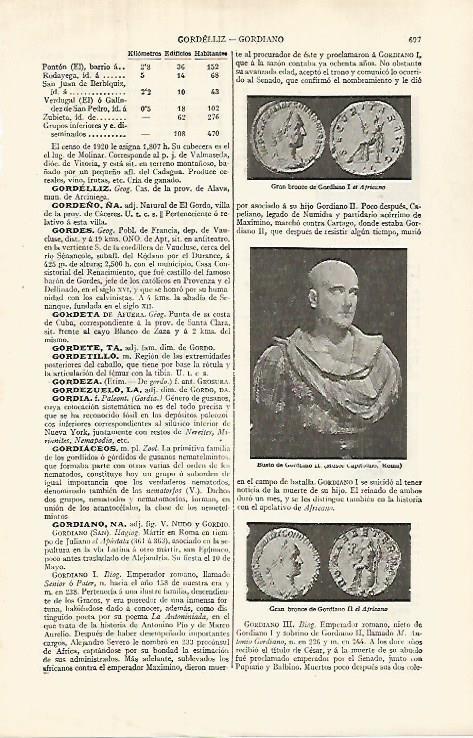 LAMINA ESPASA 32038: Monedas de Gordiano I y III