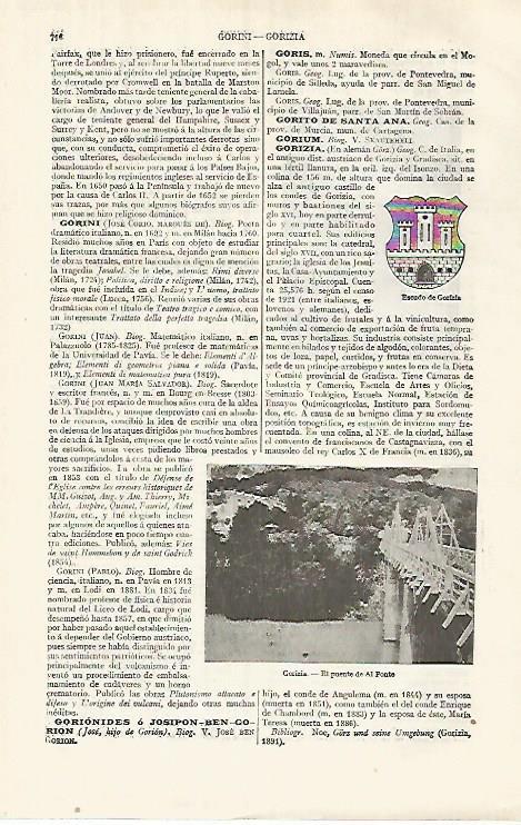 LAMINA ESPASA 32043: Puente de Al Ponte en Gorizia Italia