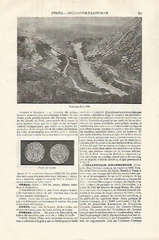LAMINA ESPASA 32044: Vista de Goriia Italia