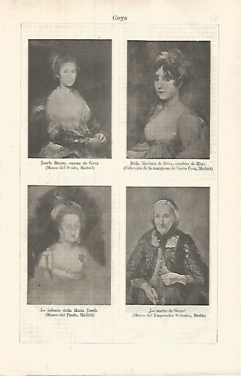LAMINA ESPASA 32063: Retratos femeninos pintados por Goya