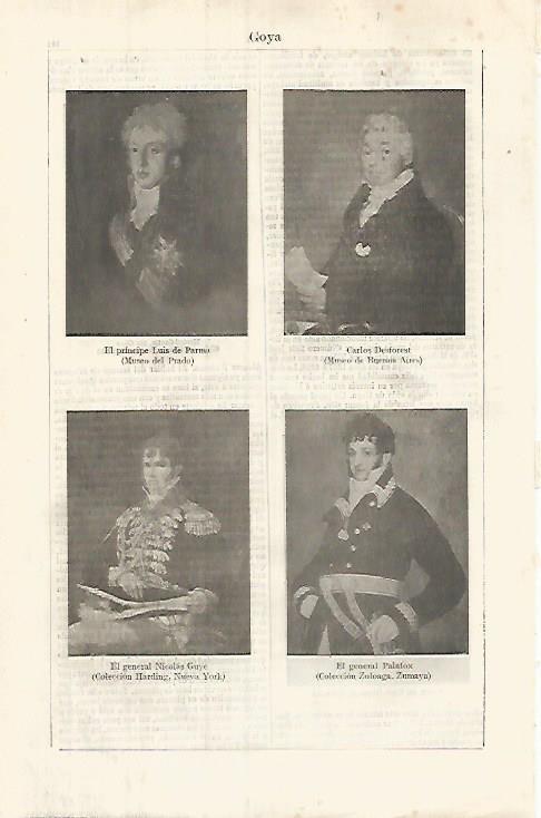 LAMINA ESPASA 32064: Retratos masculinos pintados por Goya