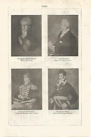 LAMINA ESPASA 32064: Retratos masculinos pintados por Goya