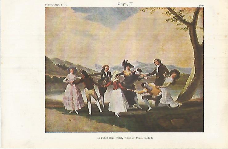 LAMINA ESPASA 32065: La gallina ciega por Goya