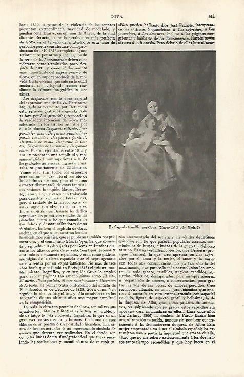 LAMINA ESPASA 32067: La Sagrada Familia por Goya