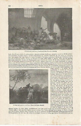 LAMINA ESPASA 32068: El Manicomio por Goya