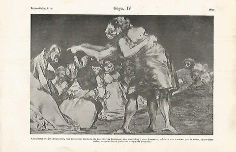 LAMINA ESPASA 32071: Aguafuerte de Los Disparates de Goya
