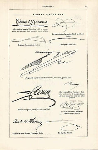 LAMINA ESPASA 32090: Firmas y rubricas en grafologia