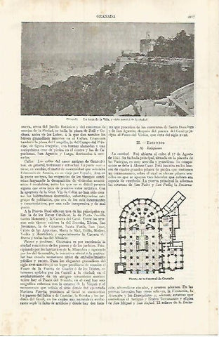LAMINA ESPASA 32097: Torre de la Vela Granada