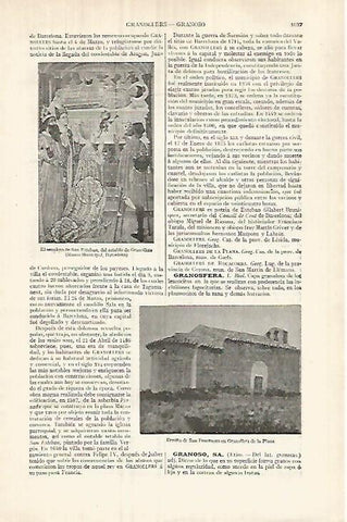 LAMINA ESPASA 32111: El sepulcro de San Esteban del retablo de Granollers Barcelona