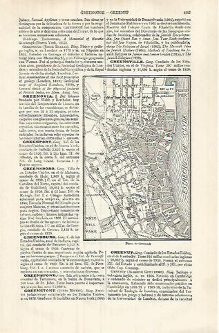 LAMINA ESPASA 32131: Plano de Greenock Escocia