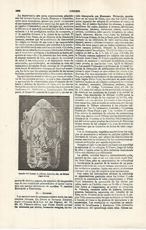 LAMINA ESPASA 32135: Escudo del Gremio de silleros de Brujas