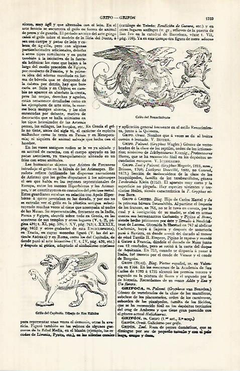 LAMINA ESPASA 32141: Grifo del Renacimiento