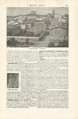 LAMINA ESPASA 32149: Vista de Grosseto Italia